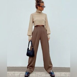 Princess Polly Archer Brown Pant Size 2